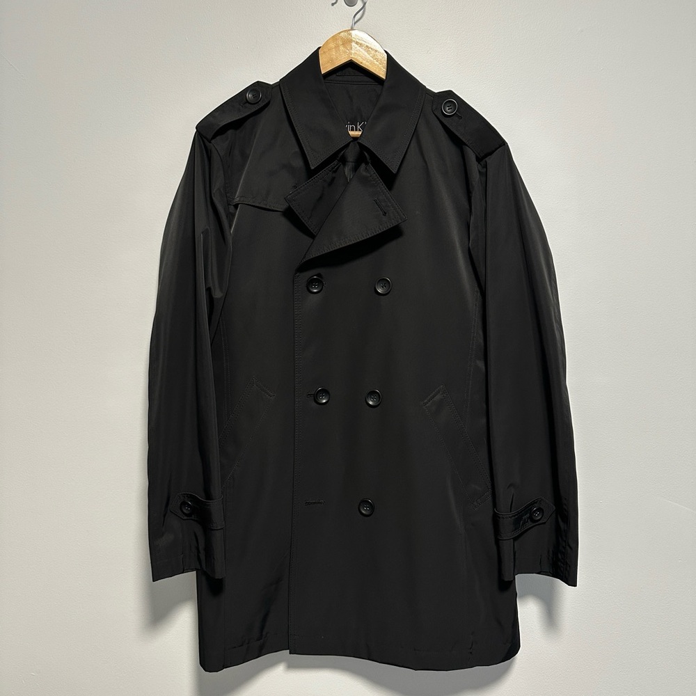 Calvin Klein Rain Jacket Short Trench Double Breasted